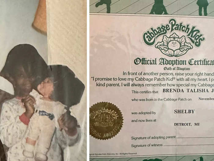 Some even sent photos of the original paperwork that came with their dolls.