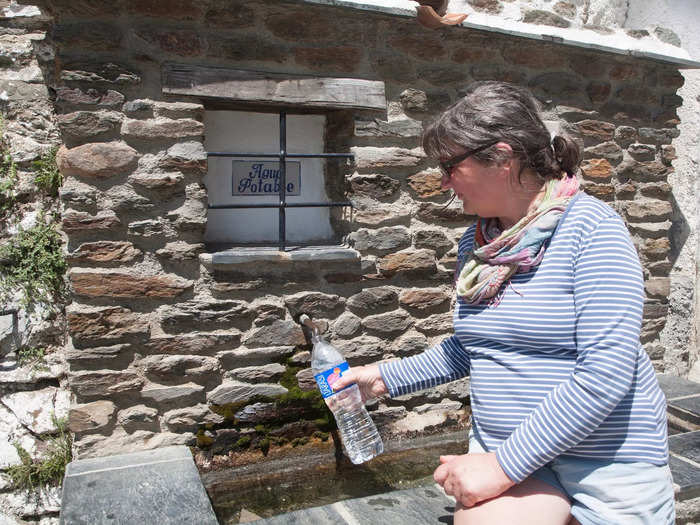 While the water moves through the acequias, it not only replenishes aquifers but it irrigates crops, softens the soil, and even fills fountains throughout the Andalusian region.