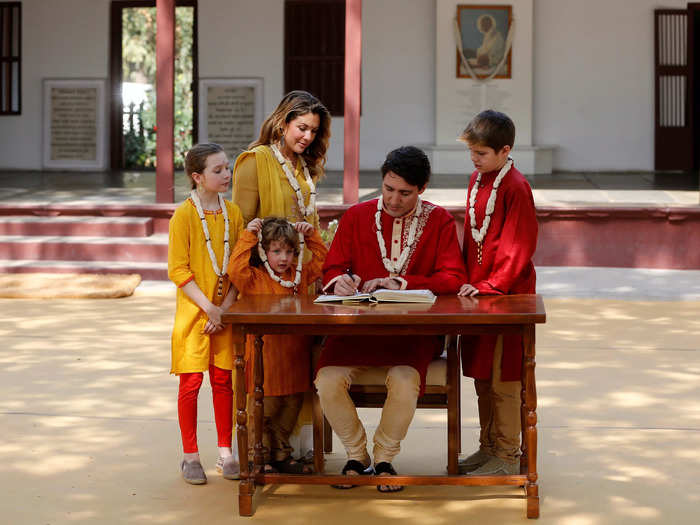 2018: The couple and their children found themselves in hot water during a state visit to India where they faced accusations of cultural appropriation.