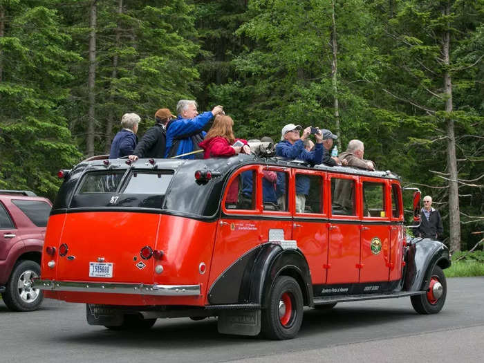 The same style of tour bus is used today. In fact, many of the buses in the current fleet have been in use since the 1930s.