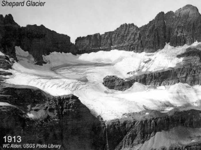 Shepard Glacier was once one of the park