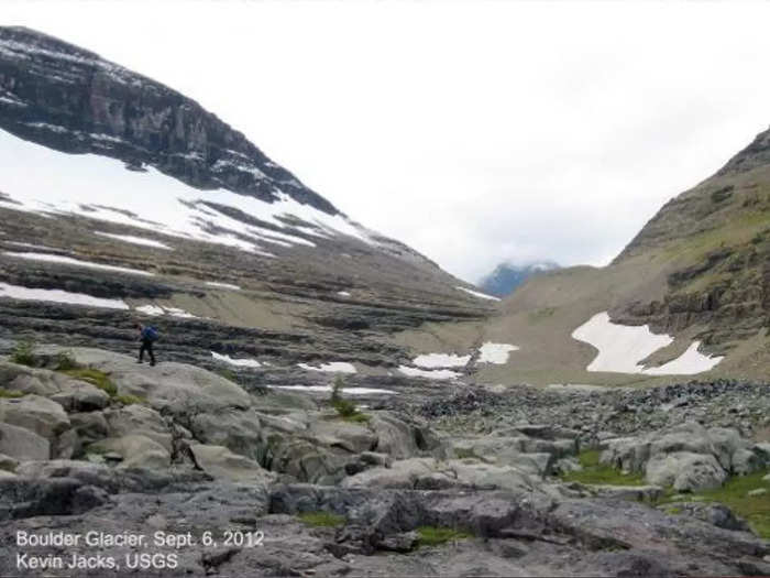 Now, Boulder is too small even to be considered an active glacier.