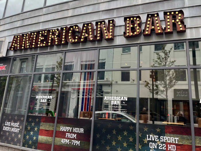 While I was doing some research for things to do in Iceland, I came across American Bar. In the heart of downtown Reykjavík, the bar is about a six-minute walk away from the famous Rainbow Street.