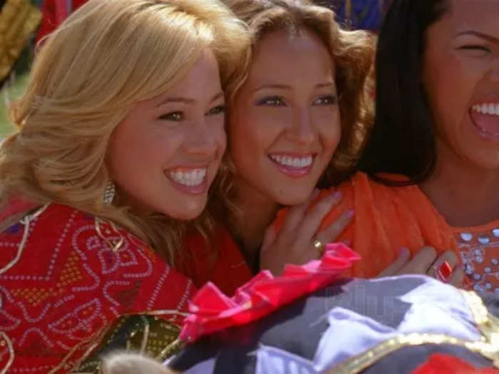 In "The Cheetah Girls: One World" (2008), the girls travel to India to star in a Bollywood movie.