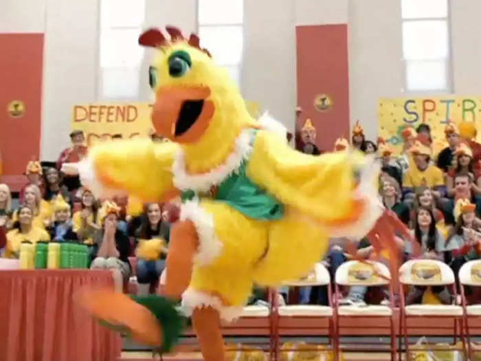 "Hatching Pete" (2009) follows an introverted high-school mascot.