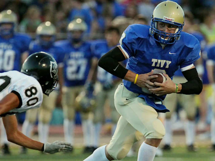 Manziel had his high school breakout on a 90-yard touchdown.