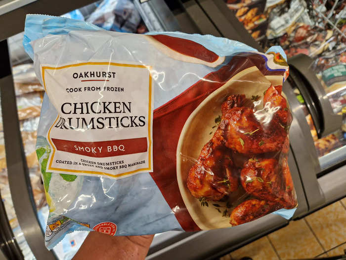 The Oakhurst pre-marinated chicken drumsticks are tender and tasty.