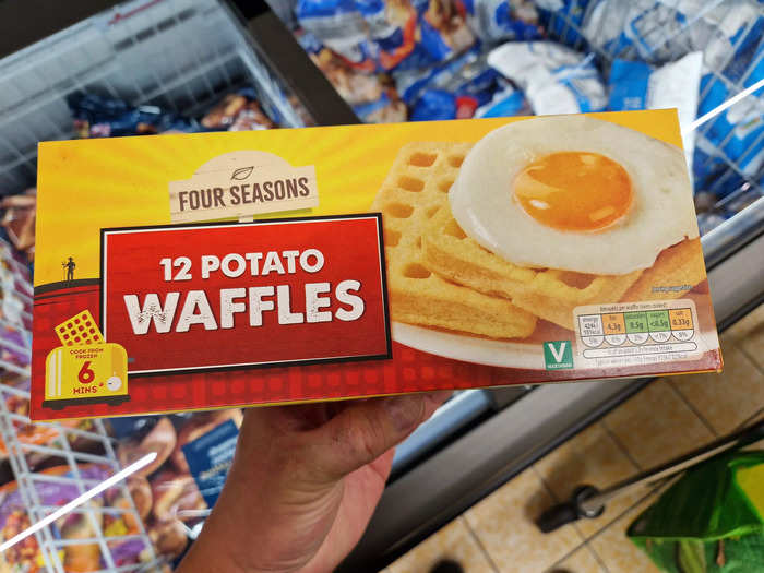 The Four Seasons potato waffles are a warm, delightful snack.