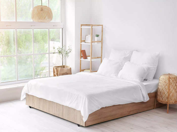 Hardwood, poured-concrete, and tiled floors should never be left bare in the bedroom.