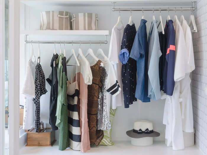 Open closets and storage solutions can quickly turn into clutter.