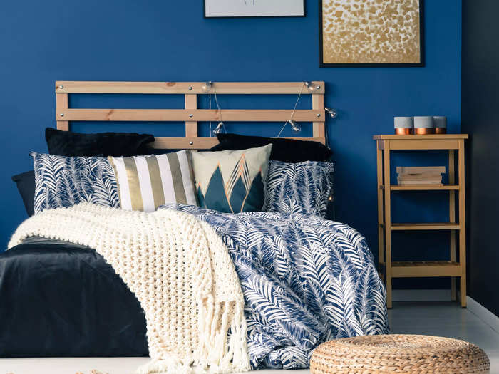 Busy patterns and vibrant colors may disrupt your wind-down time before bed.