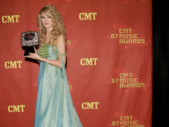 Swift won her first CMT award for video of the year with Tim McGraw.