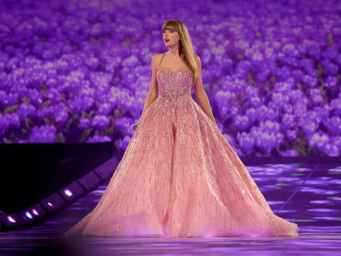 21. The pink "Speak Now" ballgown