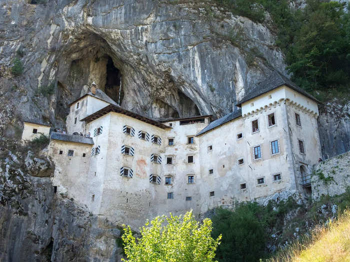 This was shot at Predjama Castle in Slovenia.