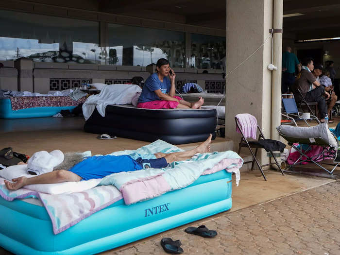 Many residents lost their homes in the wildfires. Some have found shelter at the War Memorial Stadium in Kahului.