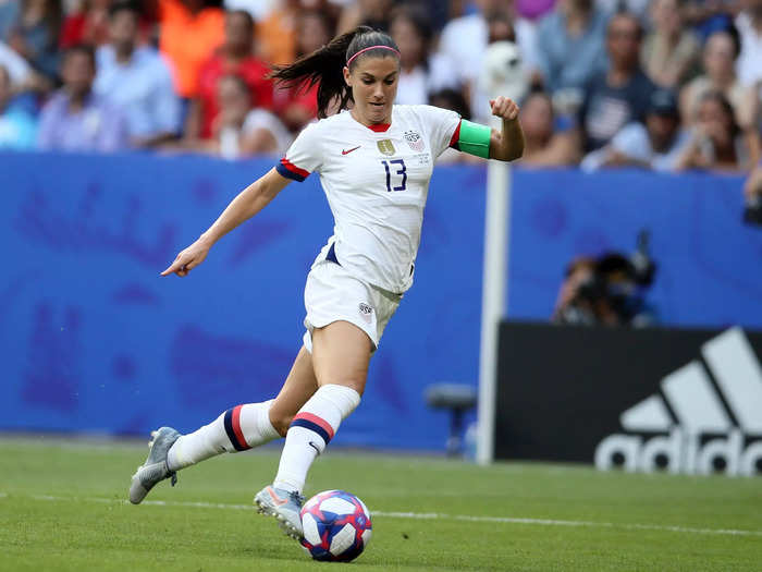 Alex Morgan enjoys homemade plant-based protein bars after training.