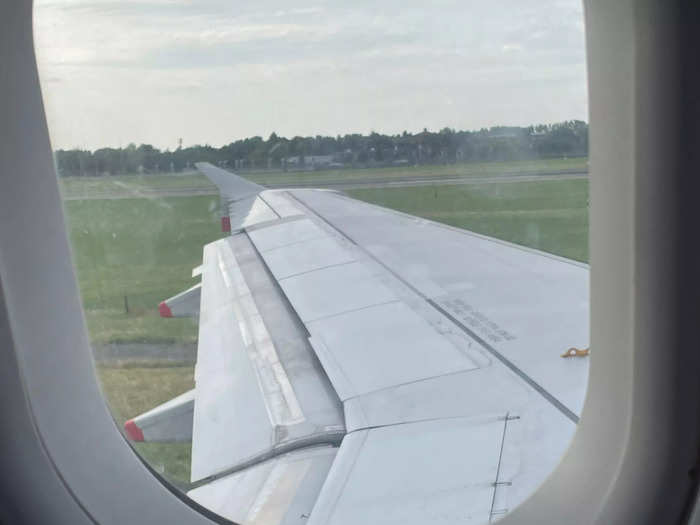 Then it was time to take off. I looked out the window and started the breathing techniques I was taught hours earlier. I held hands with my neighbor.