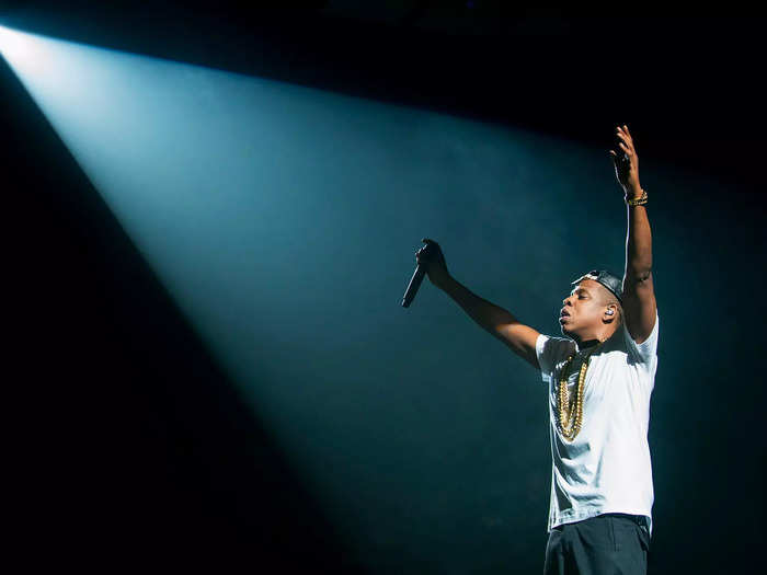 Jay-Z performing in London in 2013.