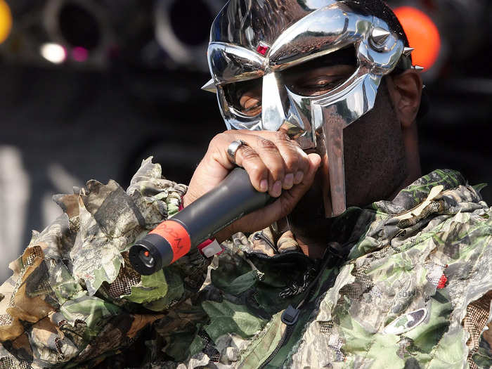 MF Doom performing in Chicago in 2009.