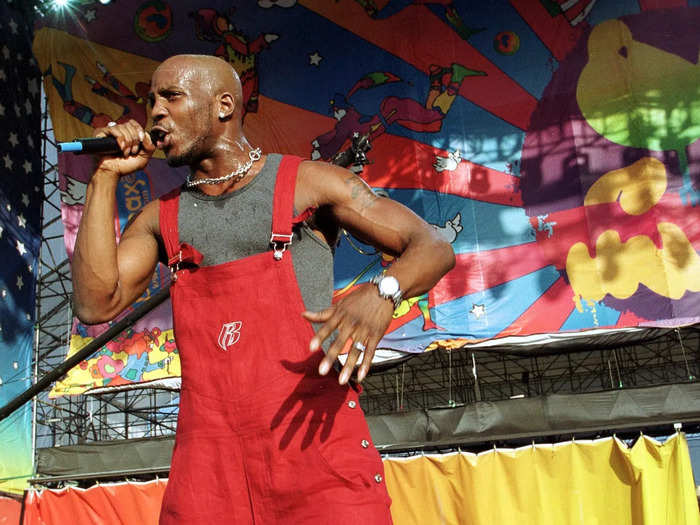 DMX performing at Woodstock 1999.