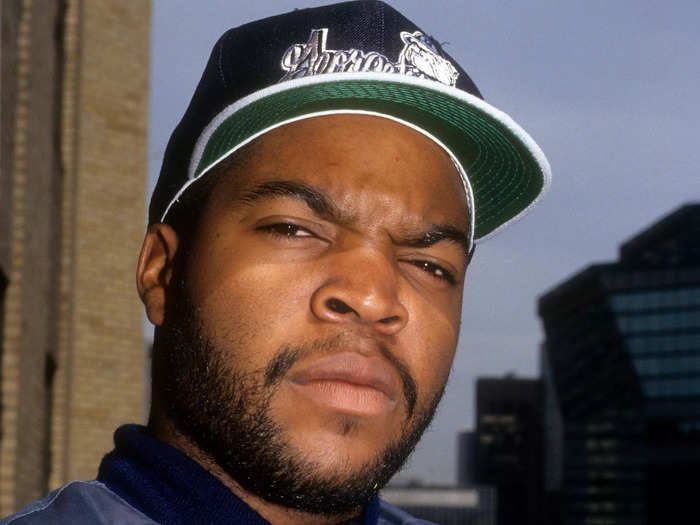 Ice Cube, one of the founding members of N.W.A, in 1991.