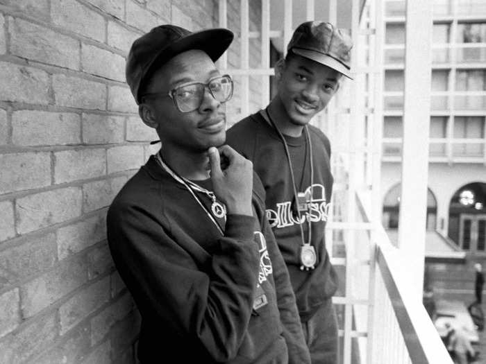 DJ Jazzy Jeff and The Fresh Prince in London in 1986.