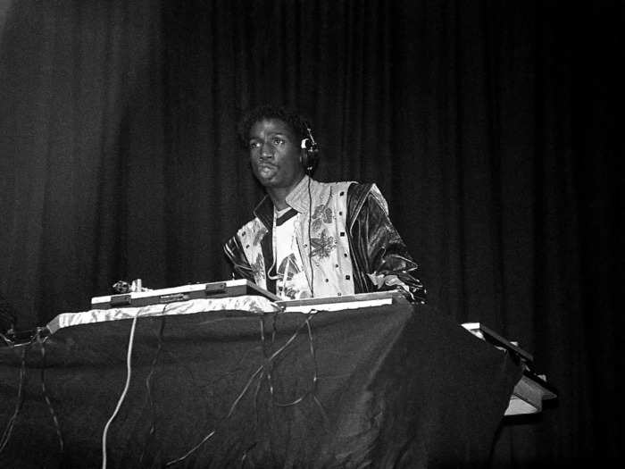 Grandmaster Flash, one of the pioneers of DJ culture, in 1985.