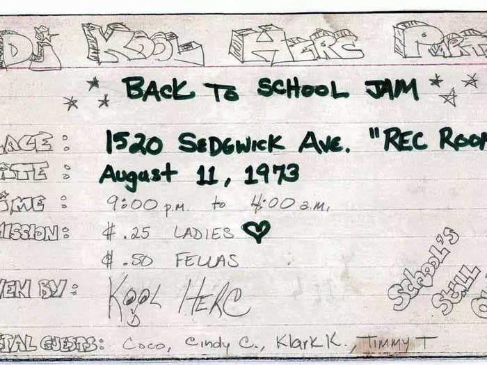 An invite to DJ Kool Herc