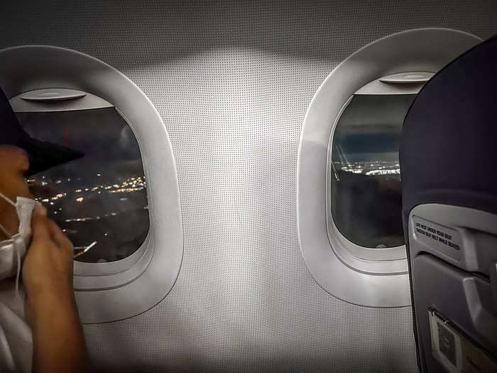 6. My final mistake was not asking for a window seat on a night flight.