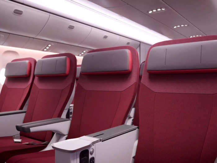 The 2x4x2 configuration, however, means some people will still be stuck in the middle seat.