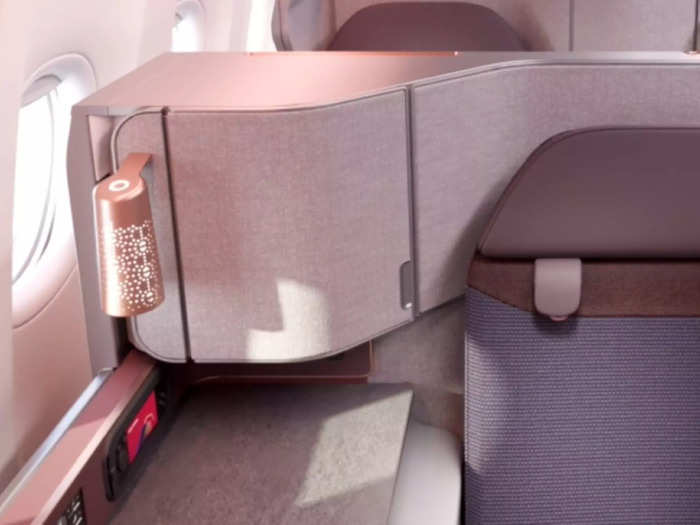 Similar to other airlines, the seat will feature a lie-flat bed, a television, wireless charging, space, and storage.