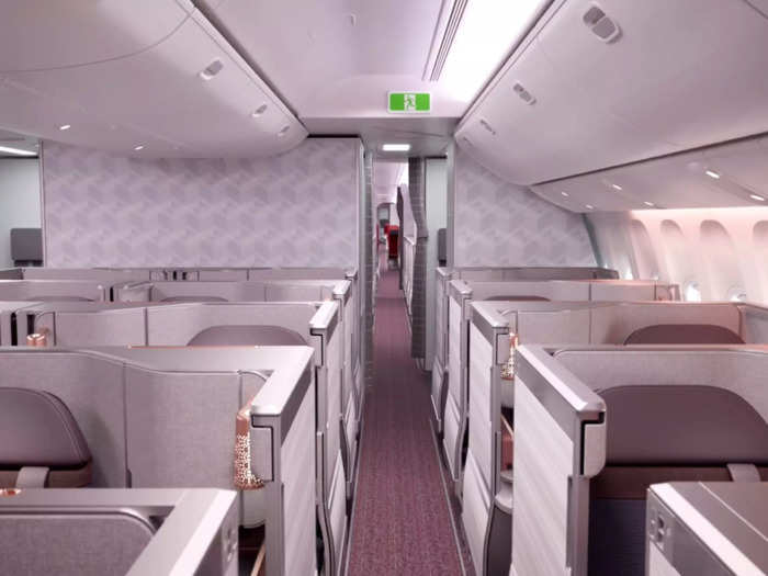 Moving through the cabin, passengers will find business class, which targets both corporate and leisure travelers.