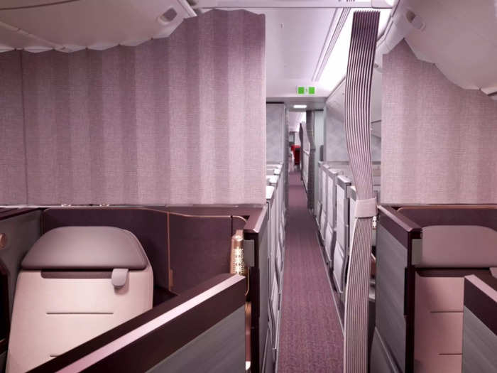 Based on a video of the new interior, the planes will have four cabins, including first, business, premium economy, and regular economy.