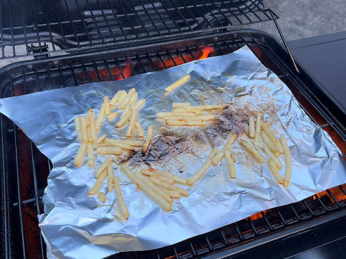 Lastly, I used my grill to cook some fries.