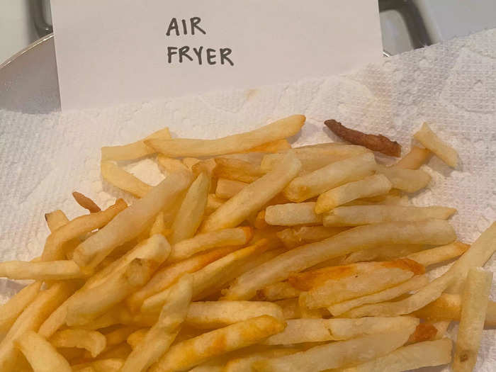 The air-fried fries were almost perfect.