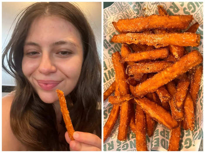 I opted for sweet-potato fries as, to me, that