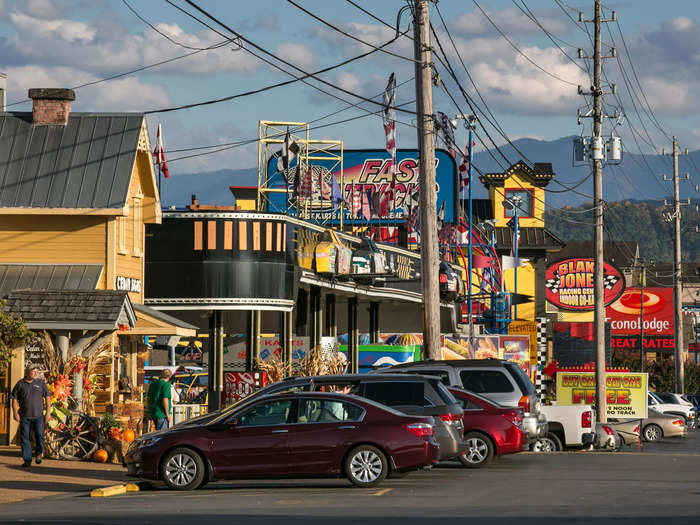 Much of the town felt vibrant and seemingly built for tourists with rides and other attractions.