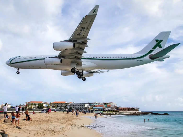 While most companies use narrowbody jets for these VIP tours, French company Safrans du Monde uses an Airbus A340 quad-jet — meaning it sports four engines instead of two.