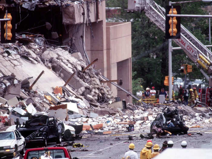 At 9:02 a.m., the bomb exploded. It was so powerful it destroyed the building