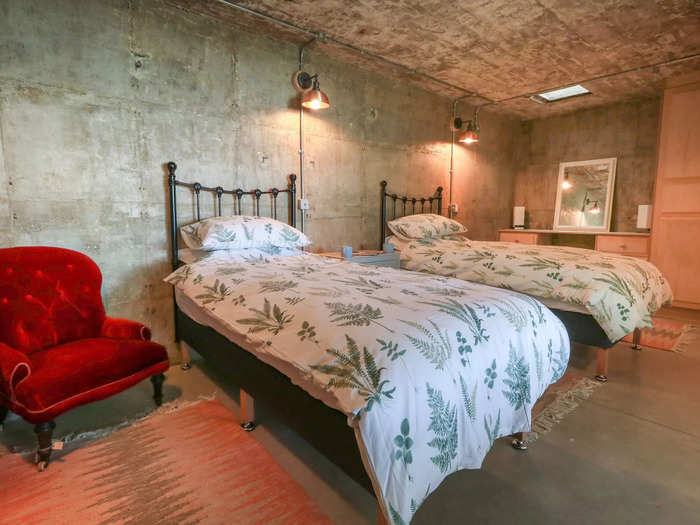 The bunker can sleep up to four people.