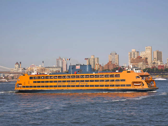 This ferry provides free rides between Lower Manhattan and Staten Island 24 hours a day, 365 days a year, according to The City of New York.