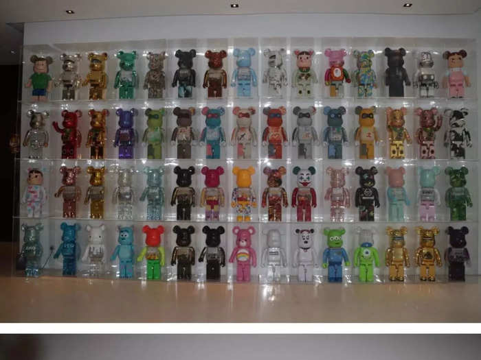 Among the assets seized was a massive BE@RBRICK collection.