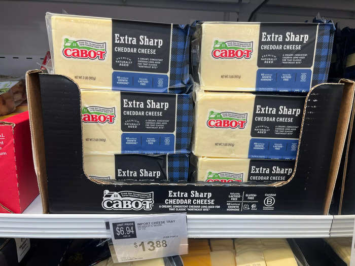 I love the sharp flavor of Cabot cheddar cheese.