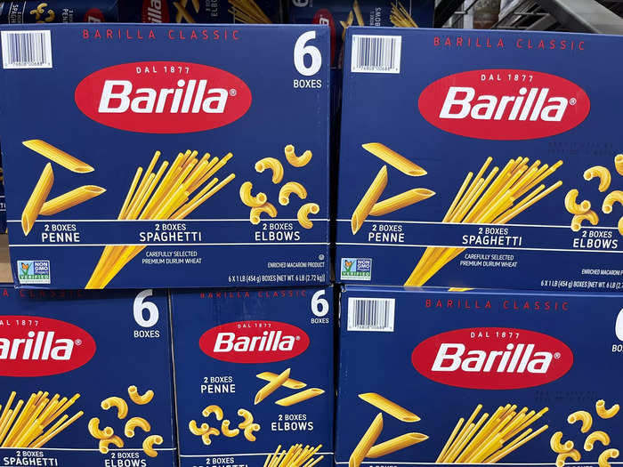 I keep Barilla pasta on hand for easy dinners.