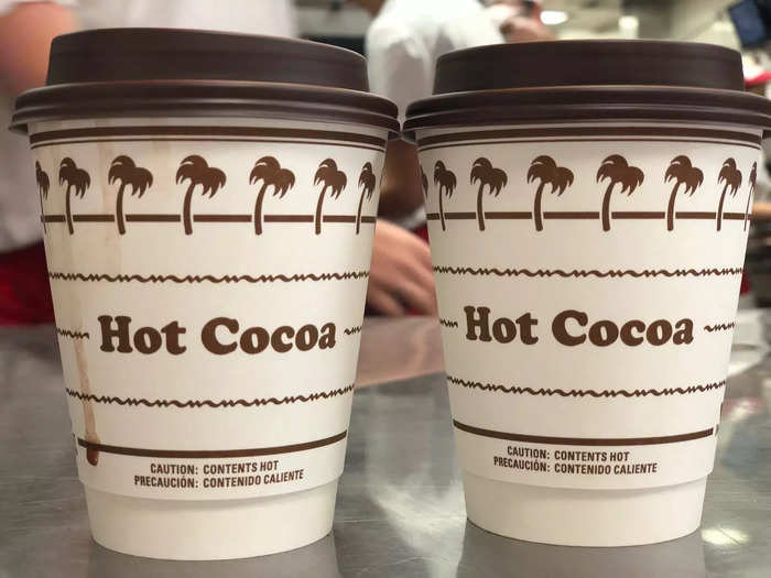 …hot cocoa. It was previously on the menu in the 1950s.