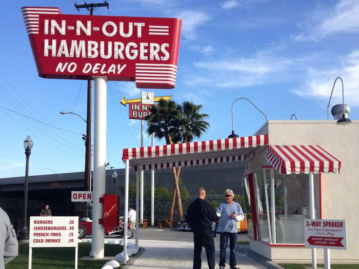 The Baldwin Park, California, burger stand had a two-way speaker drive-thru system that was considered groundbreaking at the time.