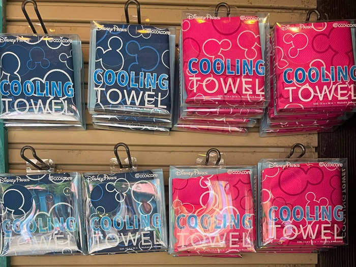 Pick up a cheaper cooling towel on your way to Disney World.