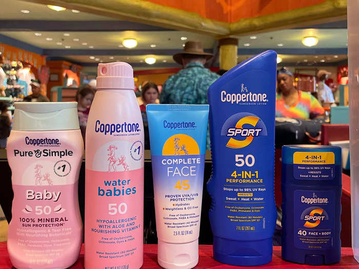 I can find cheaper sunscreen outside of the parks.