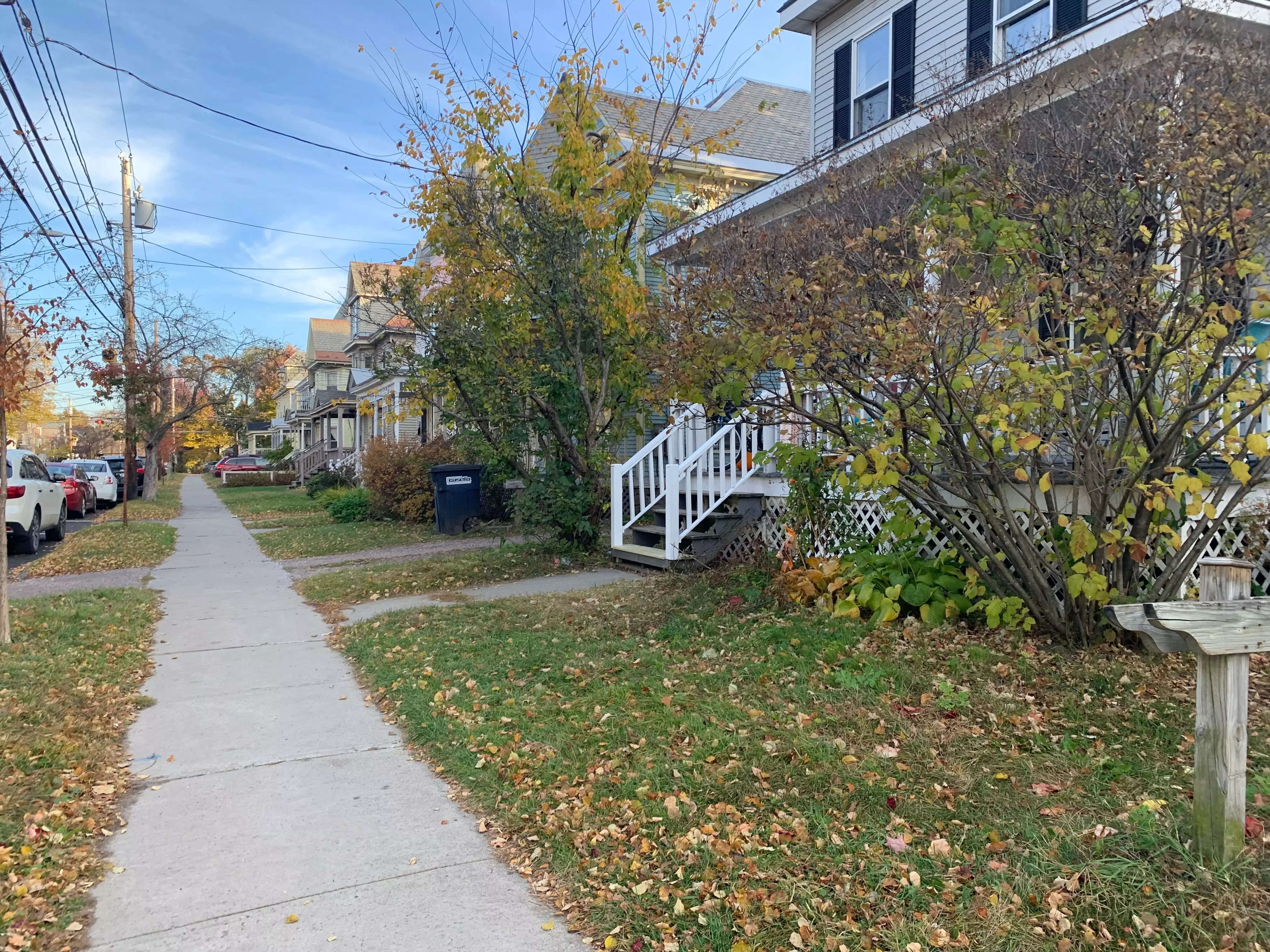 A residential neighborhood in Burlington, Vermont