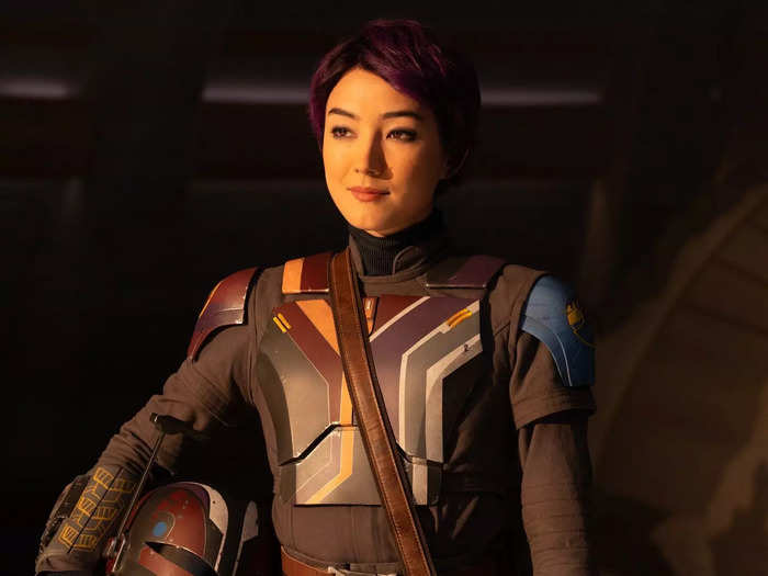 Natasha Liu Bordizzo portrays Sabine Wren, another key character from "Star Wars Rebels."